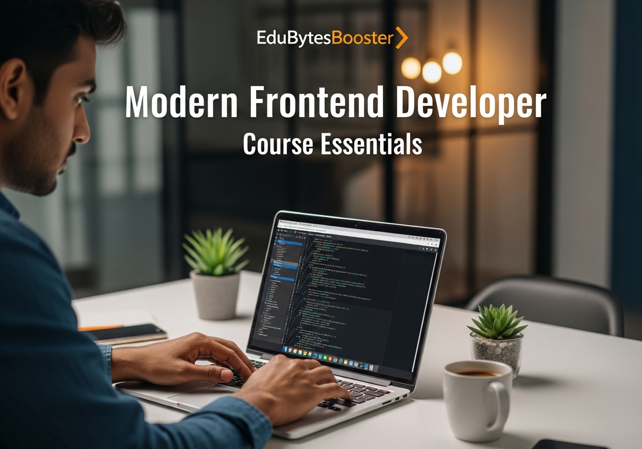Frontend developer coding responsive website interface